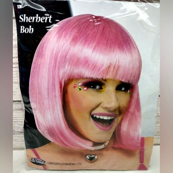 Free Barbie Pink Wig Hair Kids Girls Women Drag New! - Picture 5 of 5